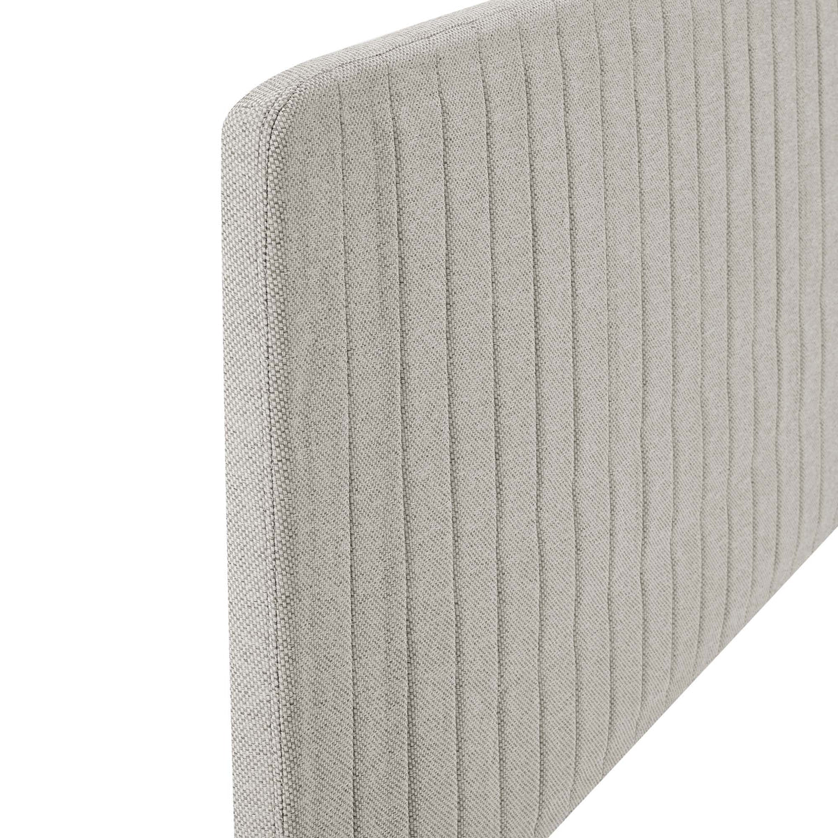 Milenna Channel Tufted Upholstered Fabric Full/Queen Headboard, photo 11 of 14