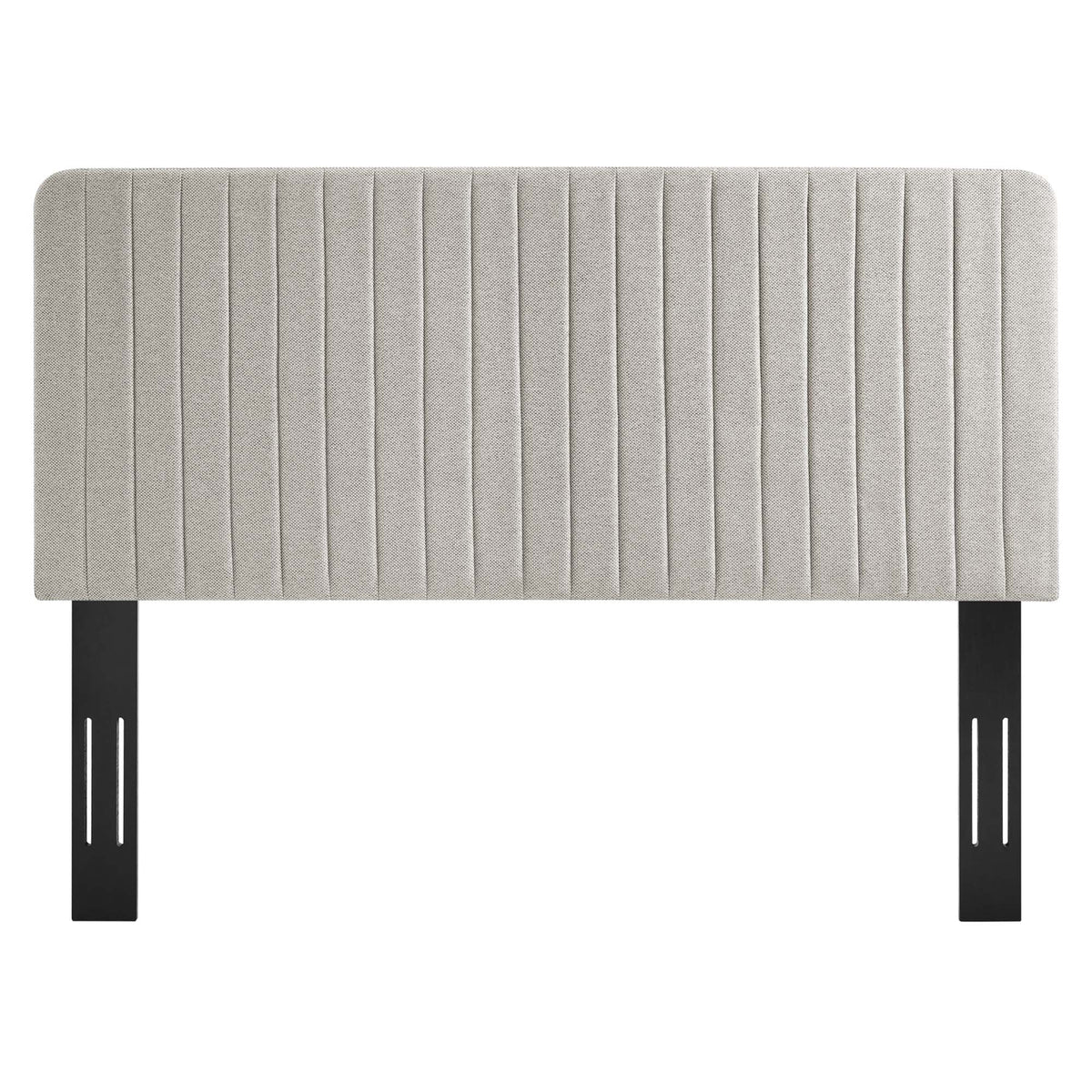 Milenna Channel Tufted Upholstered Fabric Full/Queen Headboard, photo 9 of 14