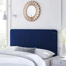 Milenna Channel Tufted Performance Velvet King/California King Headboard by HouseOfZazla