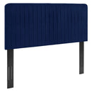 Milenna Channel Tufted Performance Velvet King/California King Headboard by HouseOfZazla
