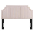 Alyona Channel Tufted Performance Velvet Full/Queen Headboard by HouseOfZazla