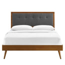 Willow Wood Queen Platform Bed with Splayed Legs by Modway by HouseOfZazla