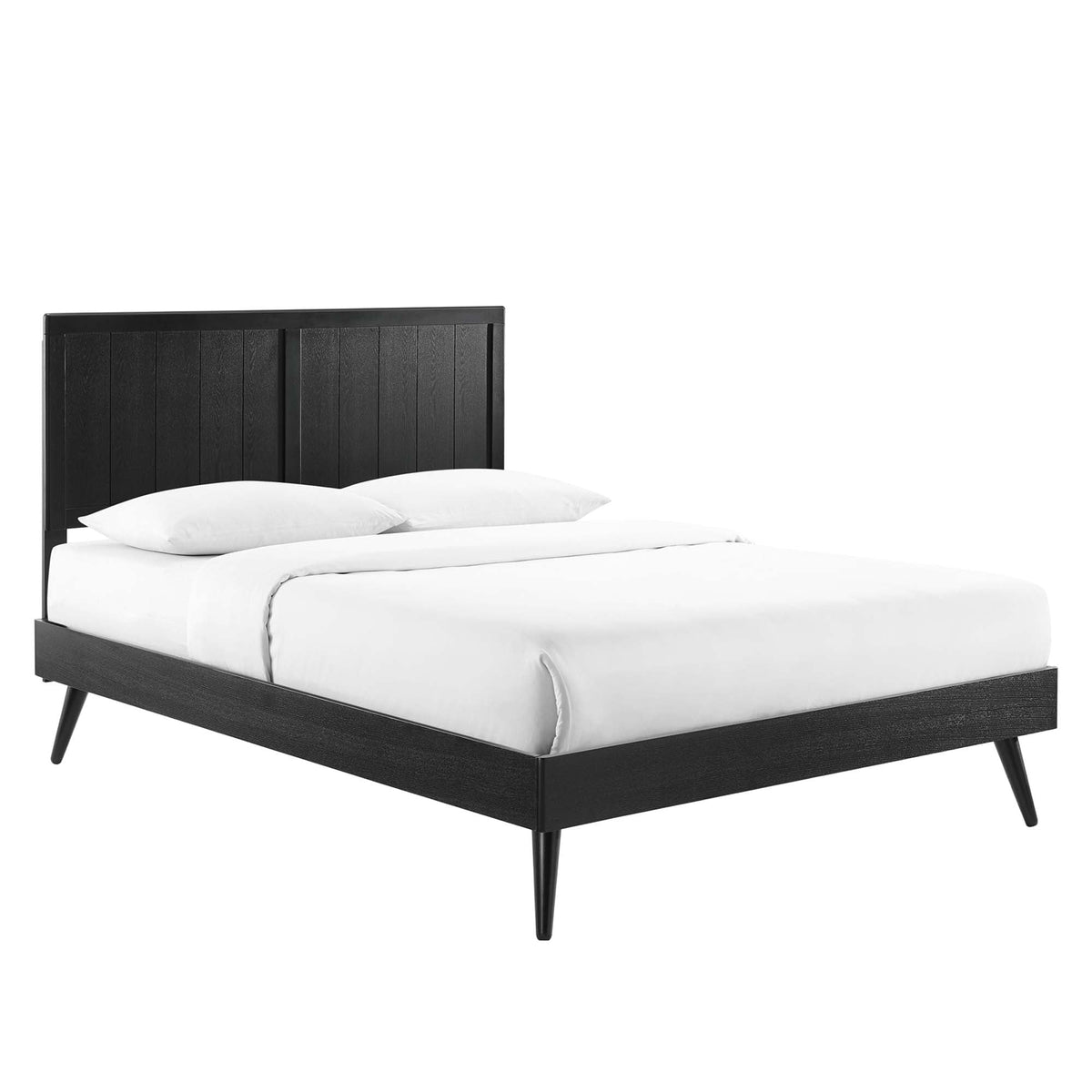 Alana Wood King Platform Bed With Splayed Legs by Modway, photo 14 of 14
