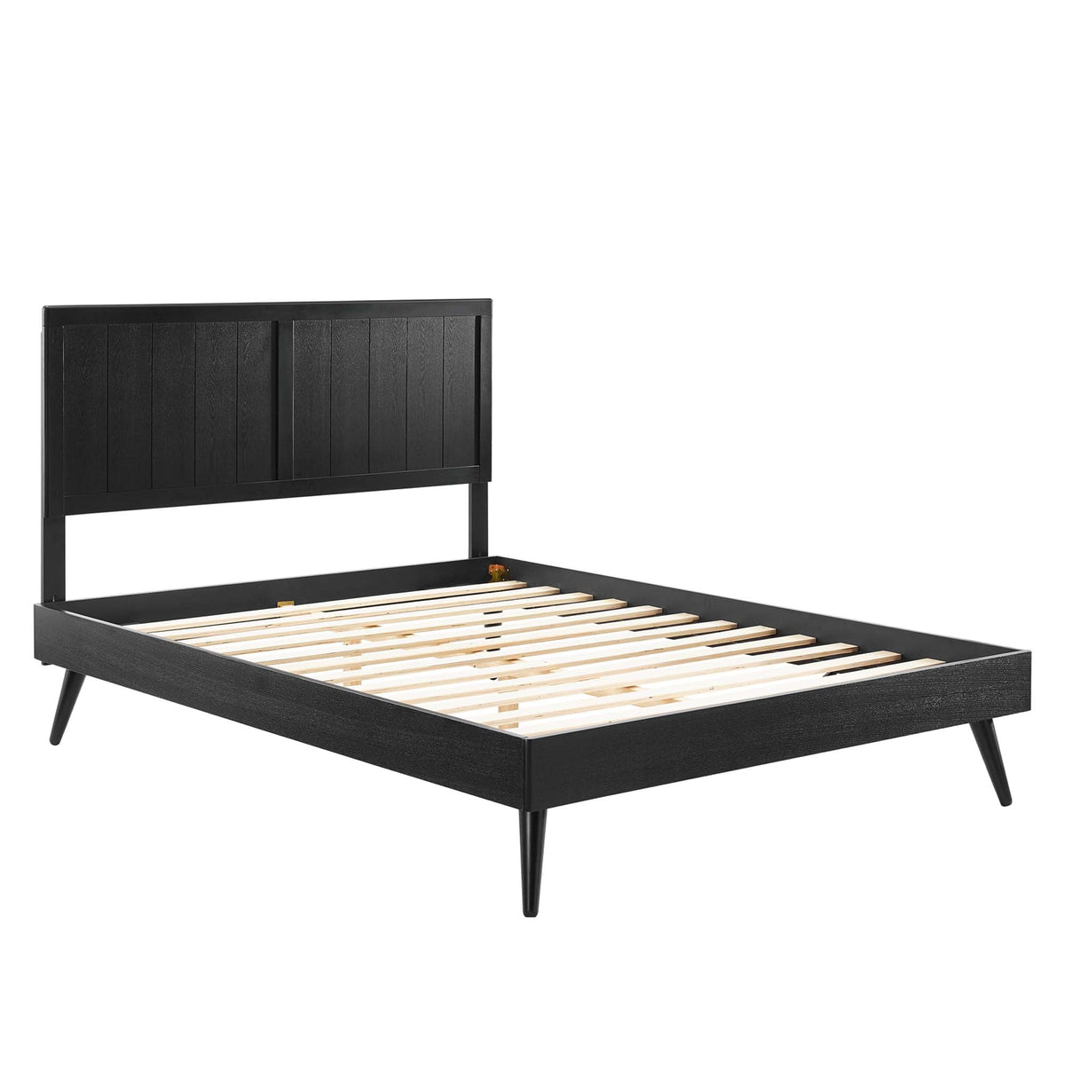 Alana Wood King Platform Bed With Splayed Legs by Modway, photo 11 of 14