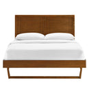 Marlee Wood Twin Platform Bed with Angular Frame by HouseOfZazla