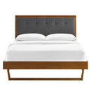 Willow Wood Full Platform Bed With Angular Frame by Modway by HouseOfZazla