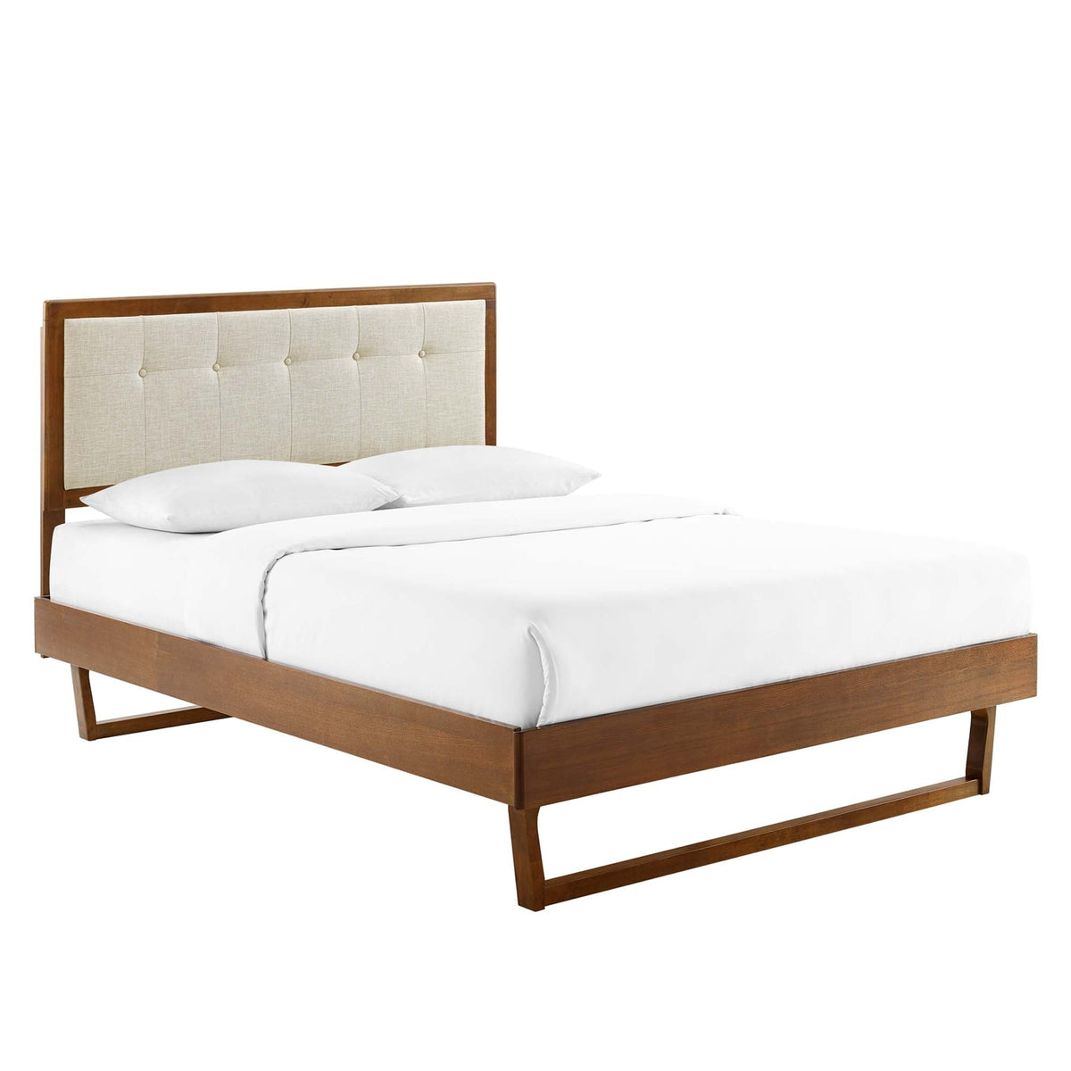 Willow Wood King Platform Bed with Angular Frame by Modway, photo 14 of 14