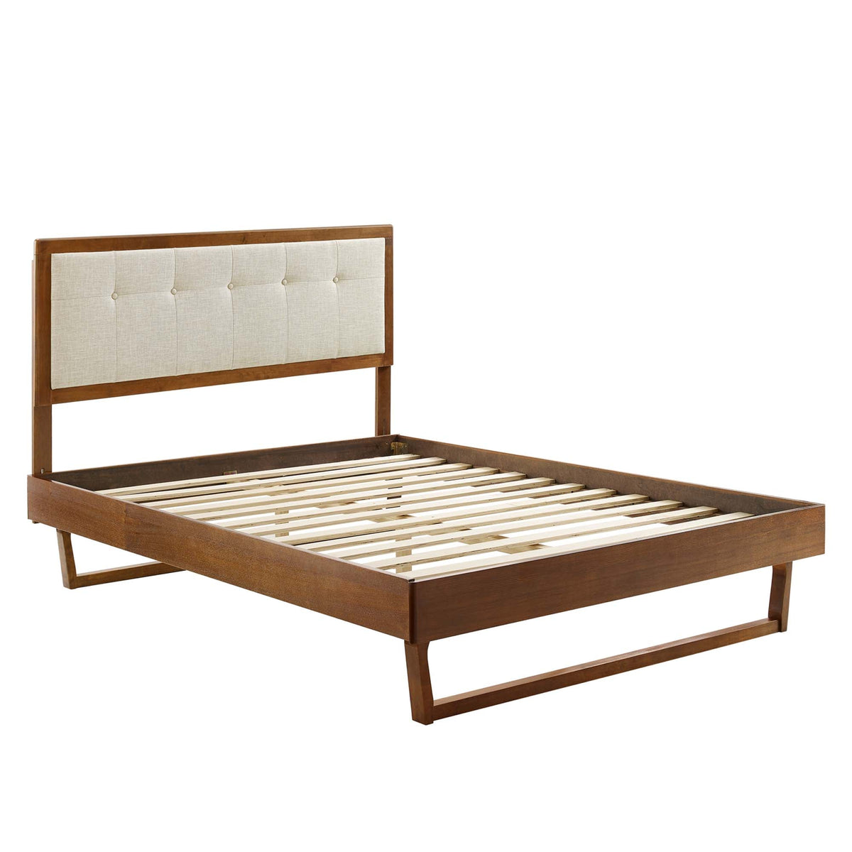 Willow Wood King Platform Bed with Angular Frame by Modway, photo 11 of 14