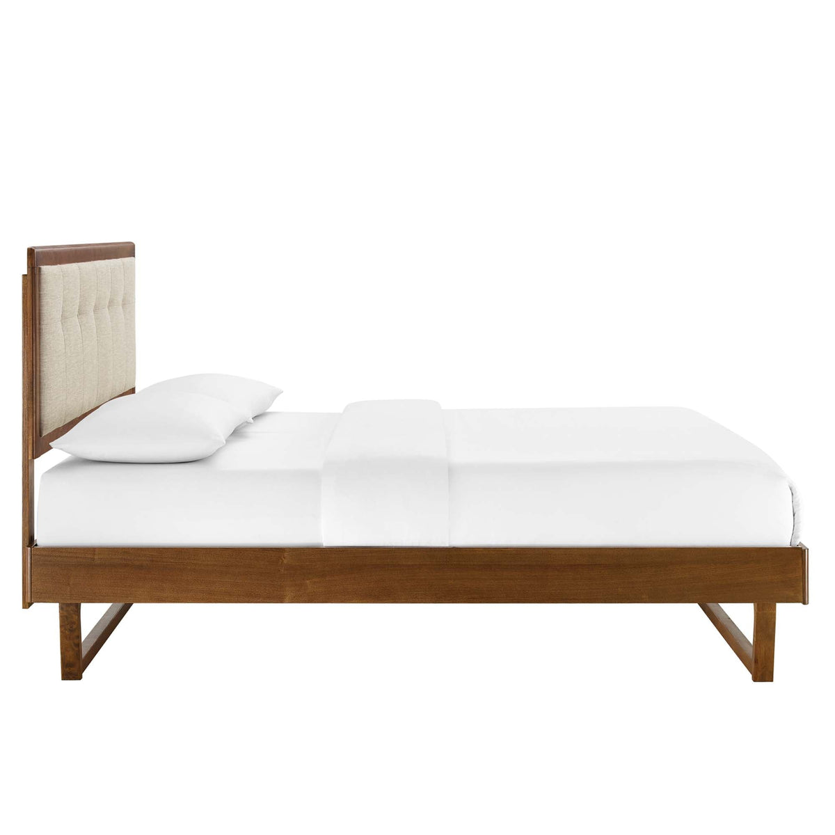 Willow Wood King Platform Bed with Angular Frame by Modway, photo 10 of 14