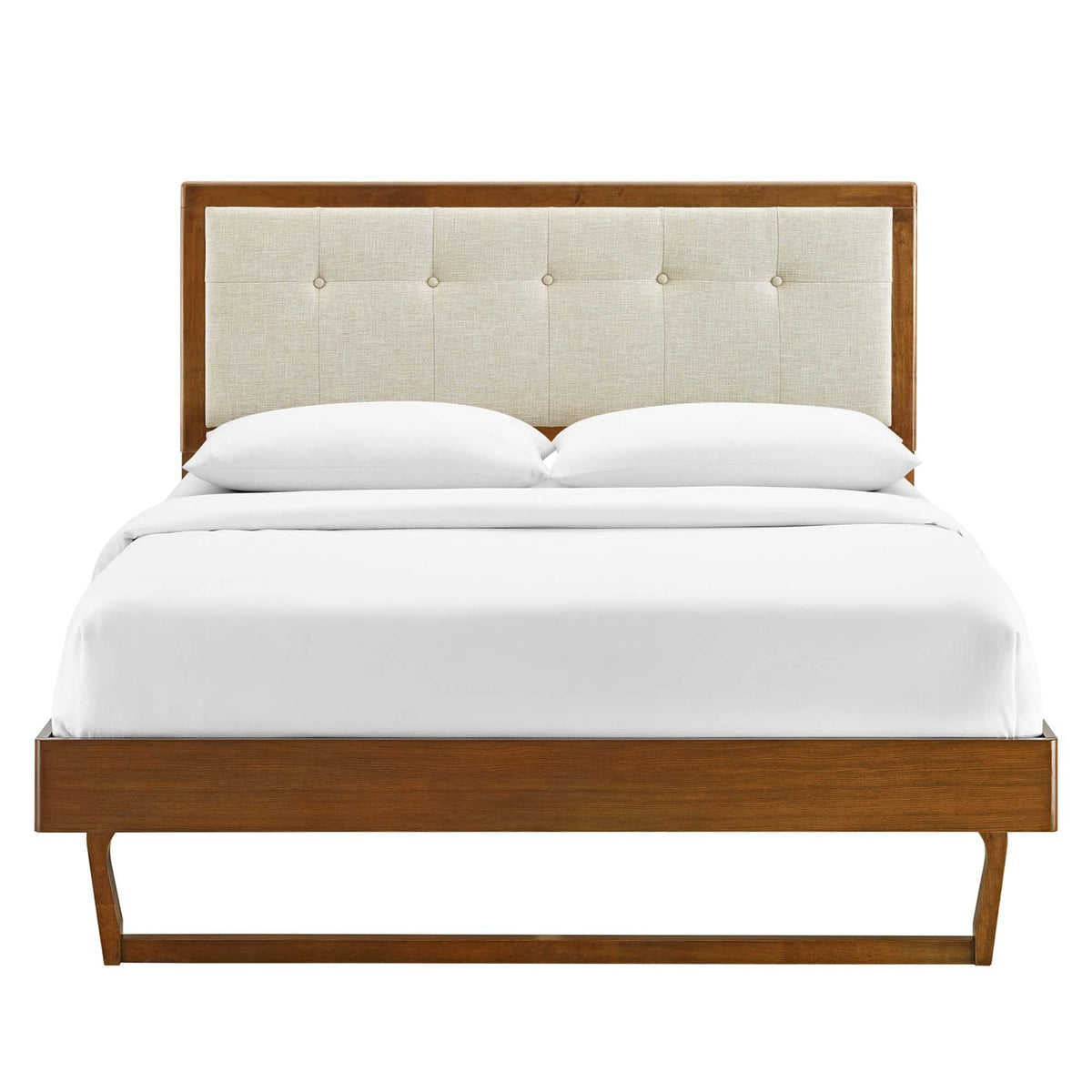 Willow Wood King Platform Bed with Angular Frame by Modway, photo 9 of 14