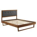 Willow Wood King Platform Bed with Angular Frame by Modway by HouseOfZazla