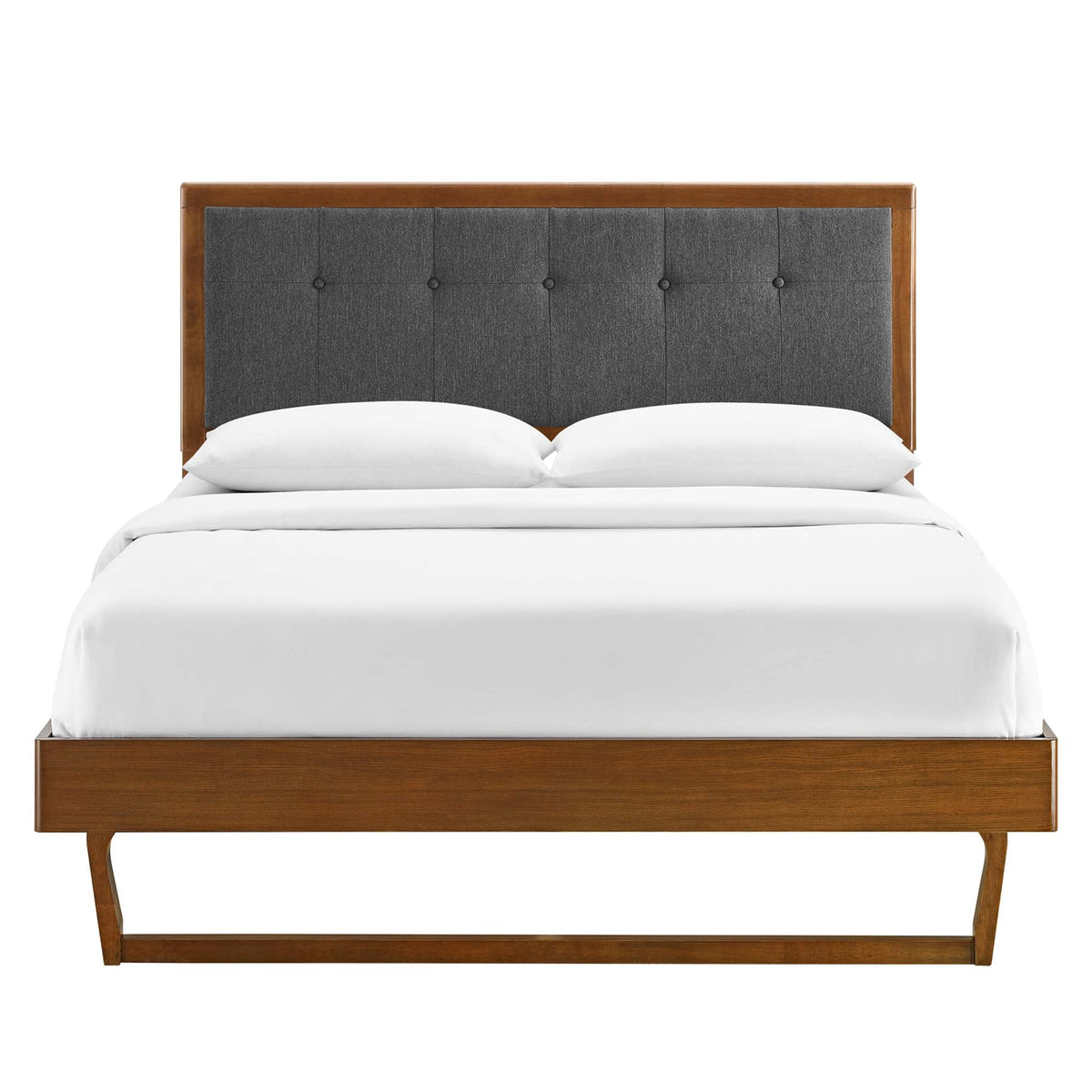 Willow Wood King Platform Bed with Angular Frame by Modway, photo 6 of 14