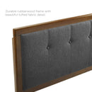 Willow Wood King Platform Bed with Angular Frame by Modway by HouseOfZazla
