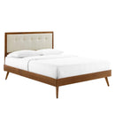 Willow Wood King Platform Bed With Splayed Legs by Modway by HouseOfZazla