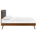 Willow Wood King Platform Bed With Splayed Legs by Modway by HouseOfZazla