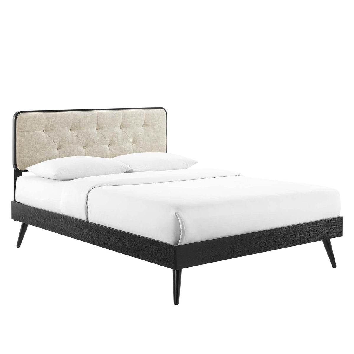 Bridgette Wood Full Platform Bed With Splayed Legs by Modway, photo 21 of 21
