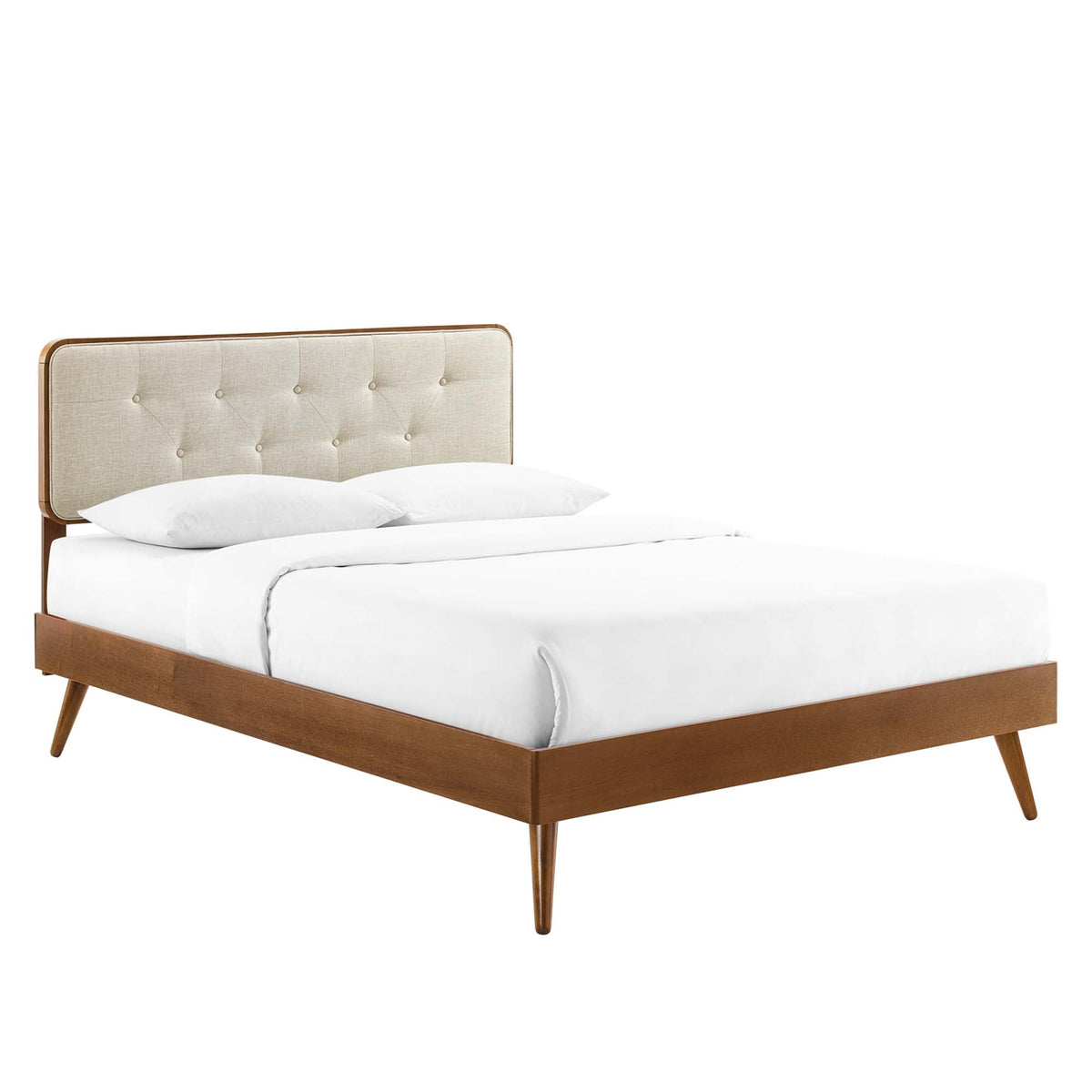 Bridgette Wood Full Platform Bed With Splayed Legs by Modway, photo 20 of 21
