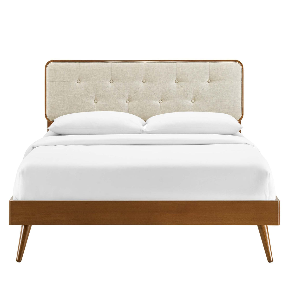Bridgette Wood Full Platform Bed With Splayed Legs by Modway, photo 10 of 21
