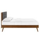 Bridgette Wood Twin Platform Bed With Splayed Legs by HouseOfZazla