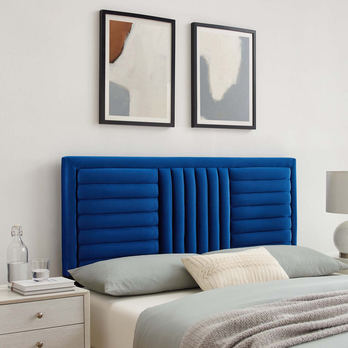 Believe Channel Tufted Performance Velvet Headboard by Modway, photo 9 of 21