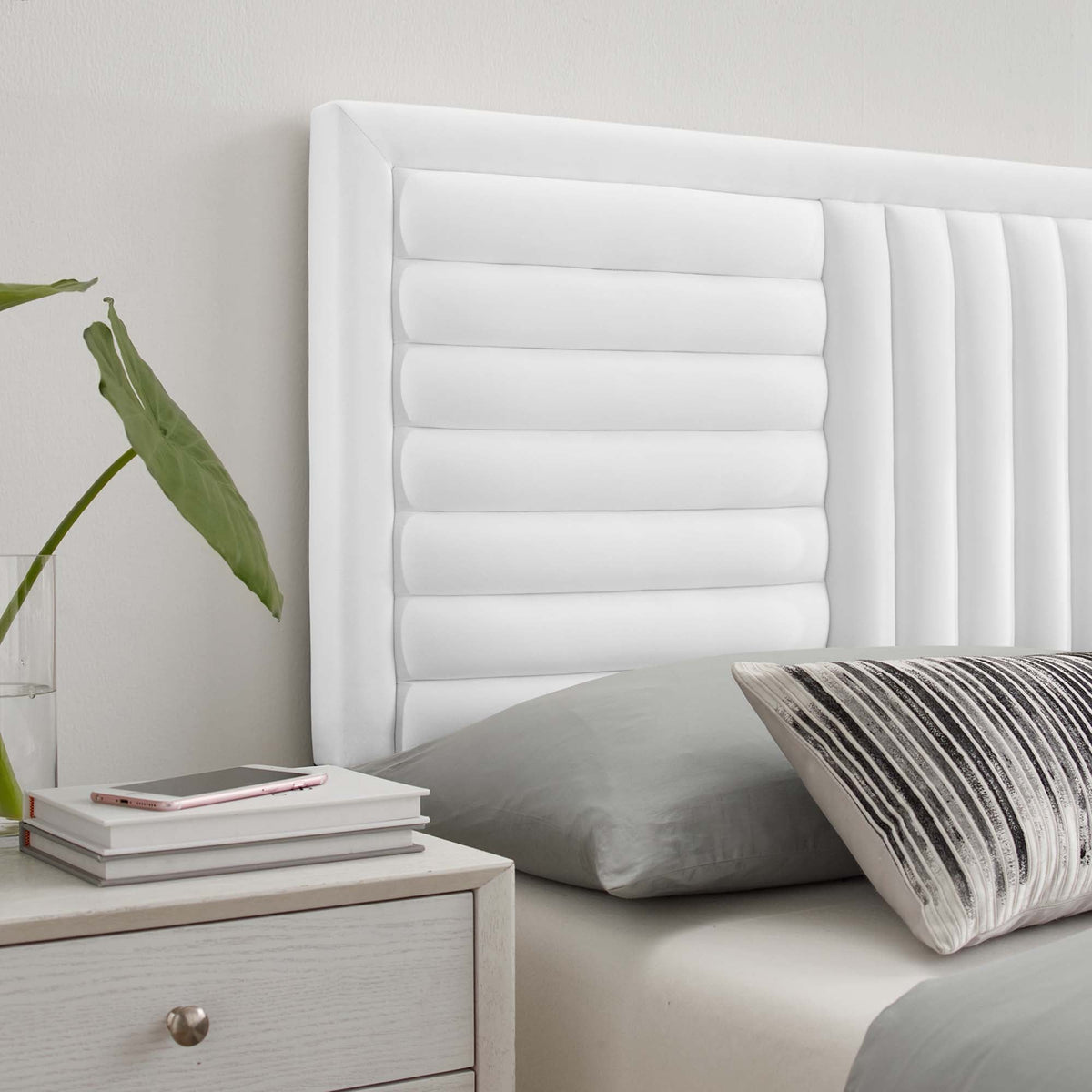 Believe Channel Tufted Performance Velvet Headboard by Modway, photo 7 of 21