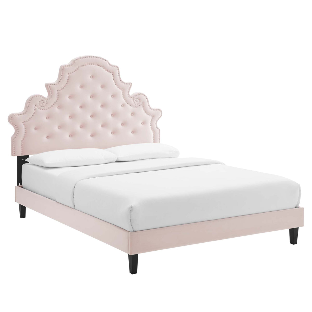 Gwyneth Tufted Performance Velvet Full Platform Bed by Modway, photo 14 of 14