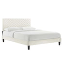 Leah Chevron Tufted Performance Velvet Twin Platform Bed by Modway by HouseOfZazla