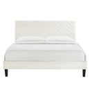 Leah Chevron Tufted Performance Velvet Twin Platform Bed by Modway by HouseOfZazla