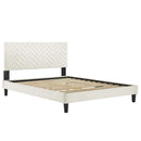 Leah Chevron Tufted Performance Velvet Twin Platform Bed by Modway by HouseOfZazla