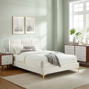 Sofia Channel Tufted Performance Velvet Full Platform Bed by HouseOfZazla