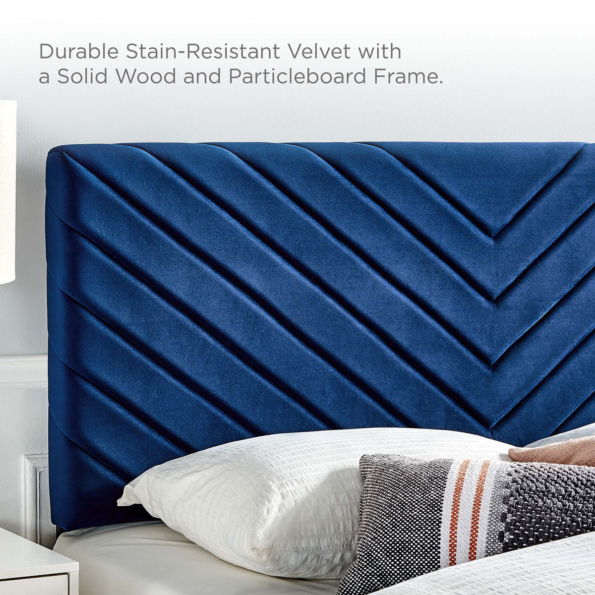 Roxanne Performance Velvet Full Platform Bed by Modway, photo 13 of 14