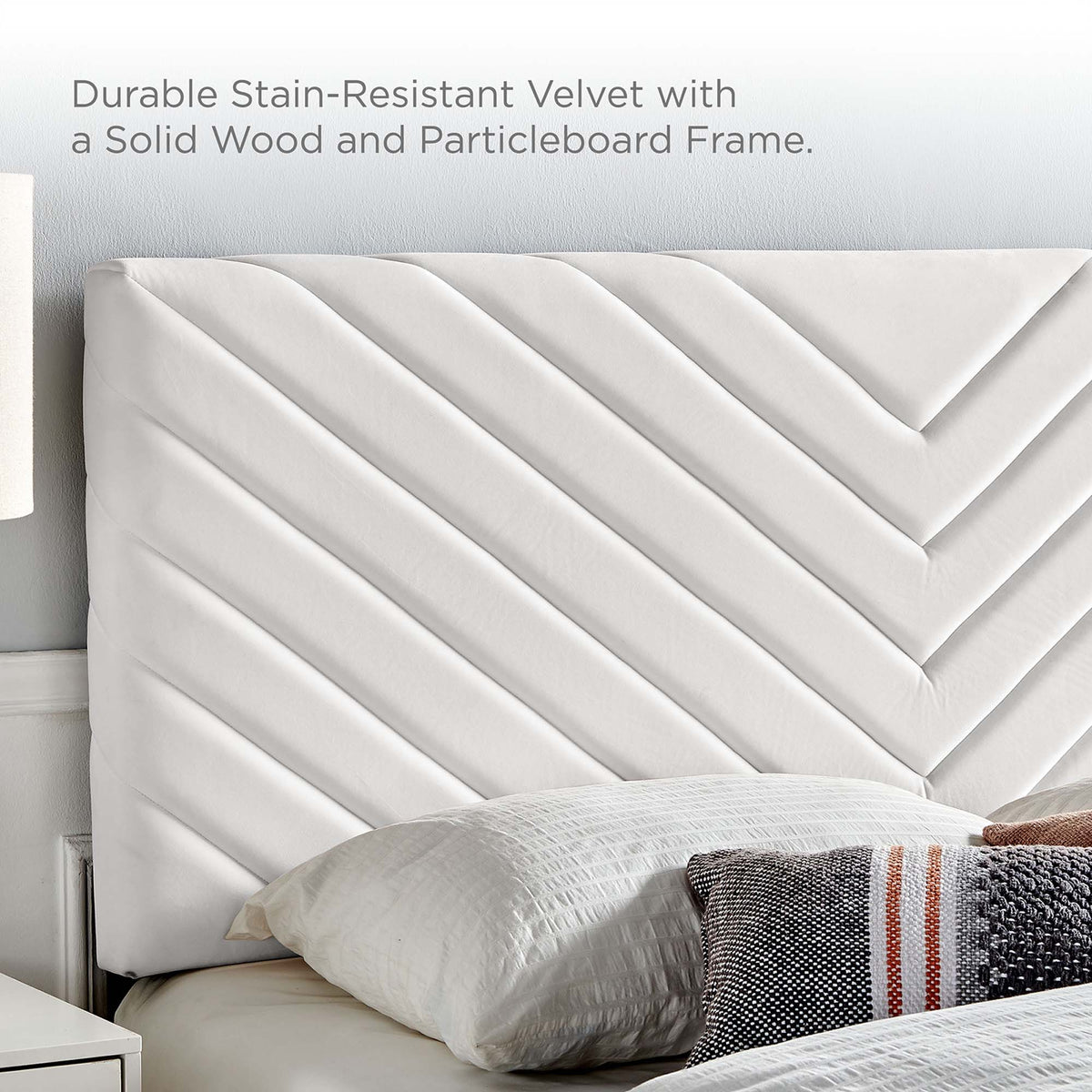 Roxanne Performance Velvet Full Platform Bed by Modway, photo 2 of 14