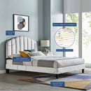 Daisy Performance Velvet Full Platform Bed by Modway by HouseOfZazla