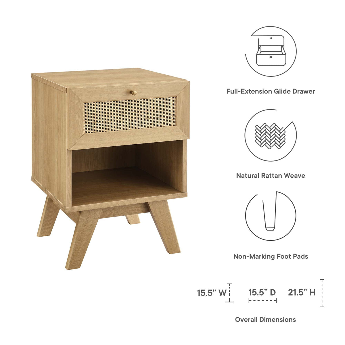 Soma 1-Drawer Nightstand by Modway, photo 13 of 14