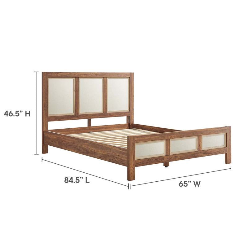 Capri Wood Grain Queen Platform Bed by Modway, photo 3 of 7