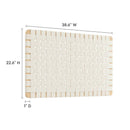 Sparta Weave Wall-Mount Vegan Leather Twin Headboard by Modway by HouseOfZazla