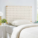 Sparta Weave Wall-Mount Vegan Leather Twin Headboard by Modway by HouseOfZazla