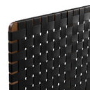 Sparta Weave Wall-Mount Vegan Leather Twin Headboard by Modway by HouseOfZazla
