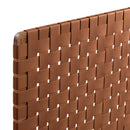 Sparta Weave Wall-Mount Vegan Leather Twin Headboard by Modway by HouseOfZazla