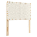 Sparta Weave Vegan Leather Twin Headboard by HouseOfZazla
