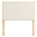 Sparta Weave Vegan Leather Twin Headboard by HouseOfZazla