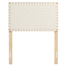 Sparta Weave Vegan Leather Twin Headboard by HouseOfZazla