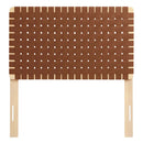 Sparta Weave Vegan Leather Twin Headboard by HouseOfZazla