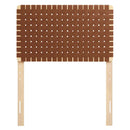 Sparta Weave Vegan Leather Twin Headboard by HouseOfZazla