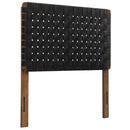 Sparta Weave Vegan Leather Twin Headboard by HouseOfZazla