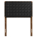 Sparta Weave Vegan Leather Twin Headboard by HouseOfZazla
