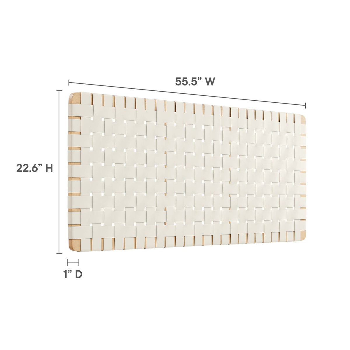 Sparta Weave Vegan Leather Full Headboard by Modway, photo 22 of 28