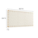 Sparta Weave Vegan Leather Full Headboard by Modway by HouseOfZazla