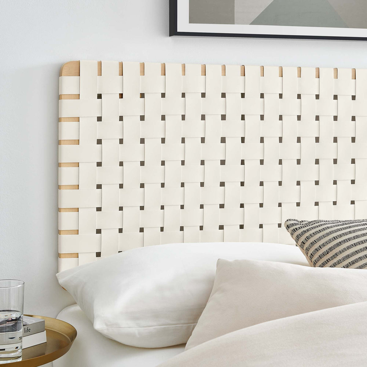 Sparta Weave Vegan Leather Full Headboard by Modway, photo 10 of 28