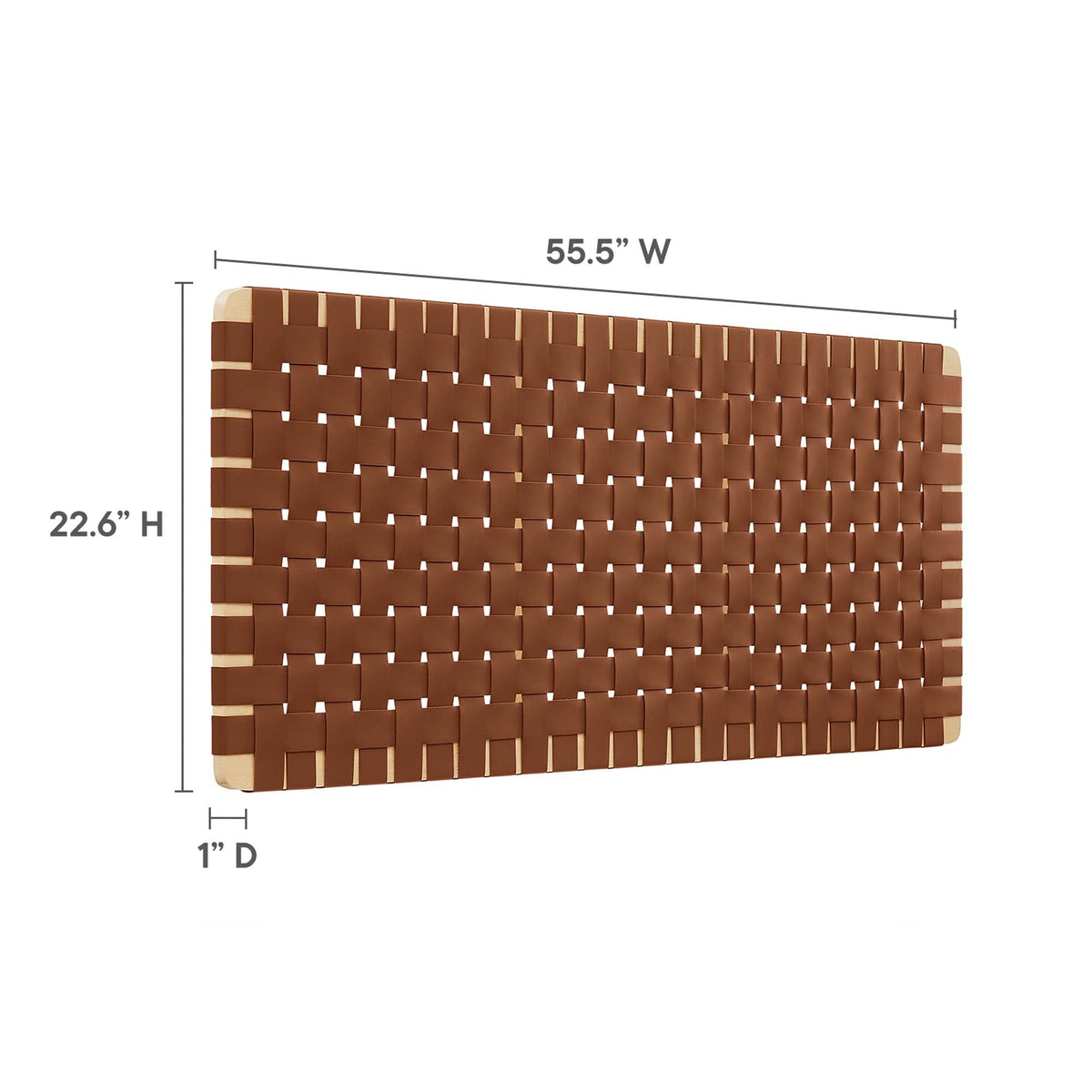 Sparta Weave Vegan Leather Full Headboard by Modway, photo 21 of 28